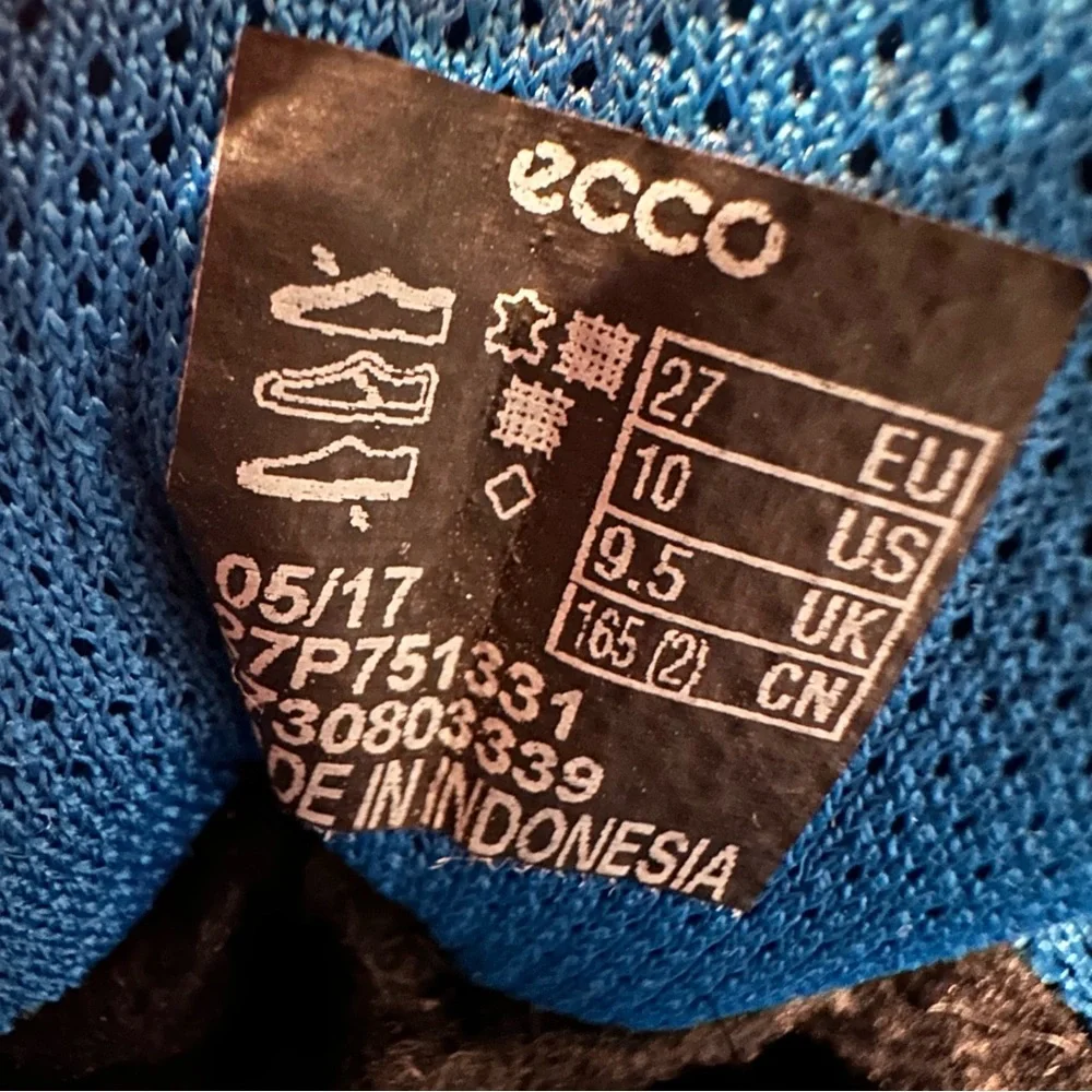 ECCO Snowride Children's Gore-Tex Winter Boots Black Blue Toddler‎ Size 10